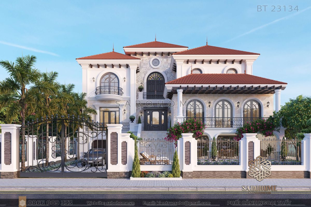 Khám phá sự hòa quyện giữa hiện đại và truyền thống địa trung hải tại căn biệt thự này