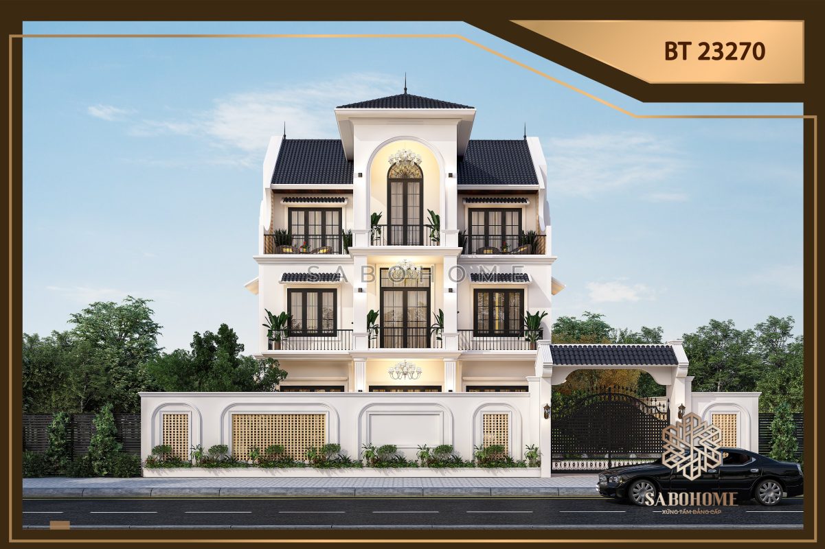 Chào đón sự khác biệt với mẫu biệt thự hiện đại 3 tầng tại Bắc Giang