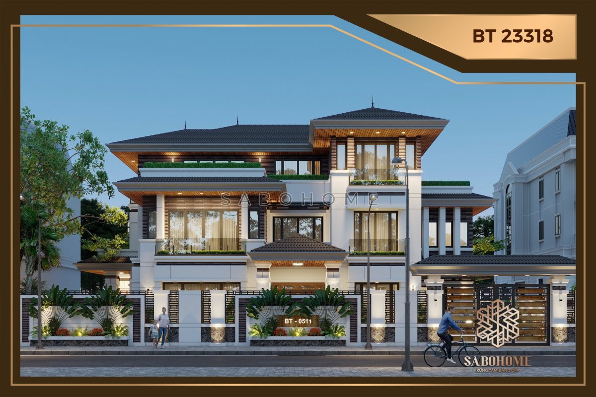 Thỏa sức mơ ước với mẫu biệt thự mái Nhật cuốn hút đầy sang trọng của SaboHome
