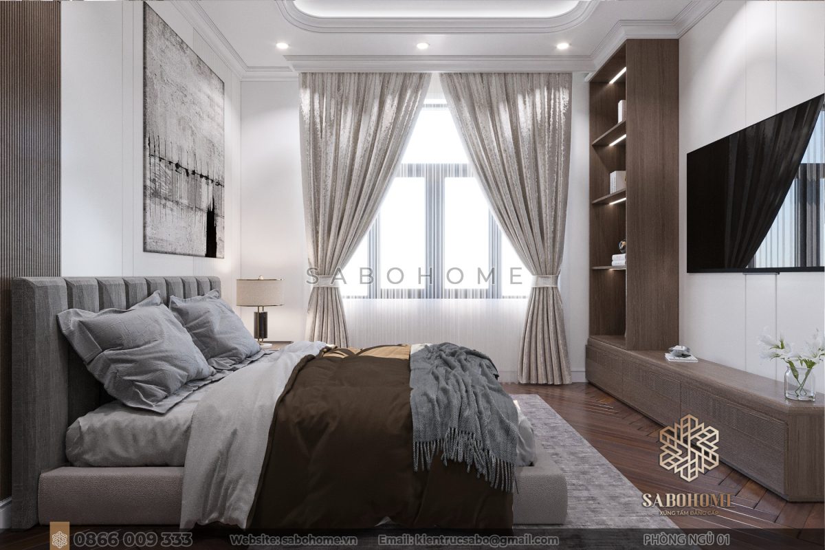 Thể hiện đẳng cấp và phong cách qua thiết kế phòng ngủ hiện đại, sang trọng tại Sabohome