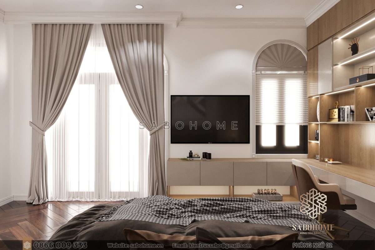 Khám phá sự mê hoặc và đẳng cấp trong thiết kế phòng ngủ hiện đại, sang trọng tại Sabohome