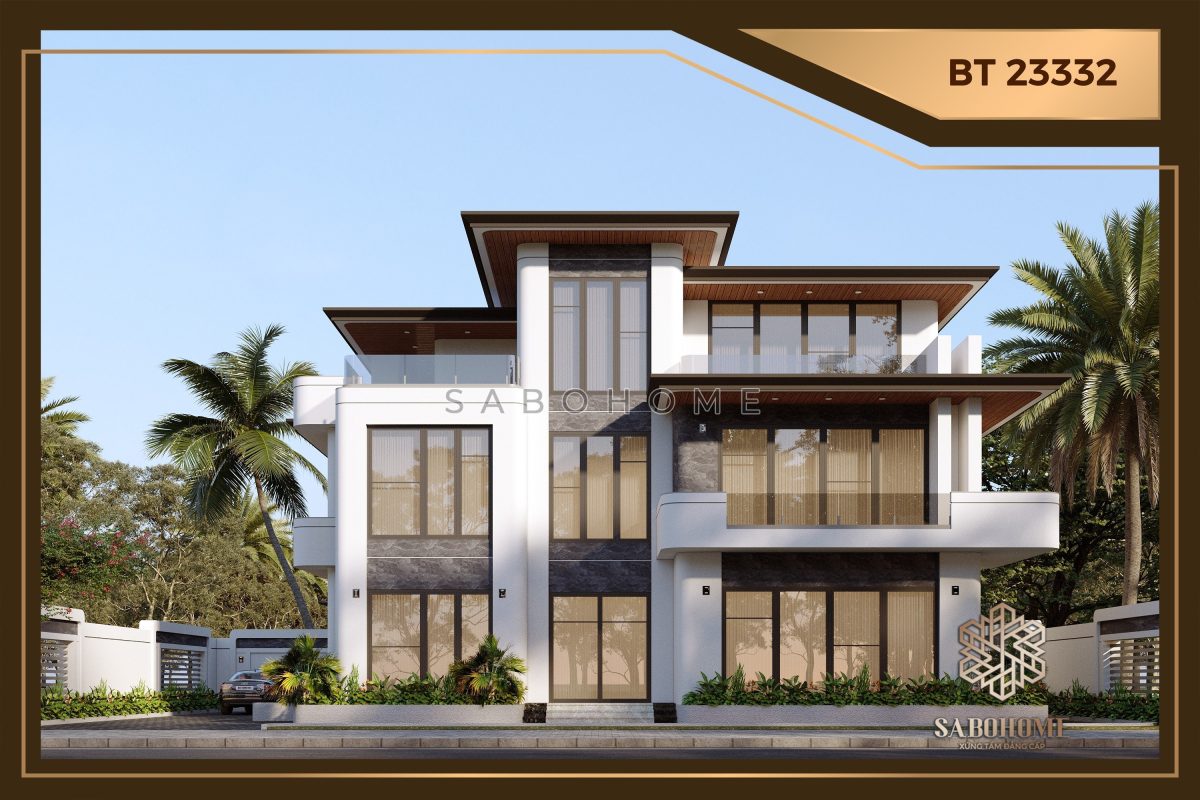 Sabohome: Sống sang trọng và đẳng cấp cùng biệt thự hiện đại 3 tầng