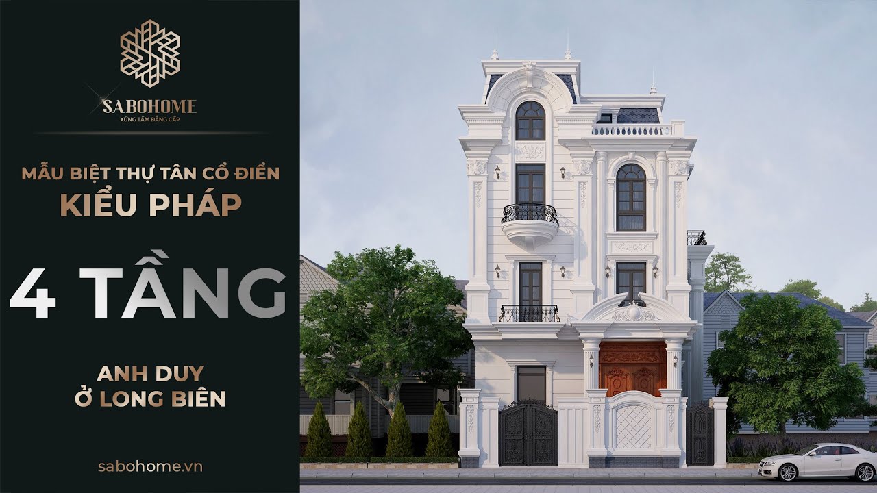 SaboHome - Biệt thự 4 tầng, không gian sống đẳng cấp và nội thất tinh tế.