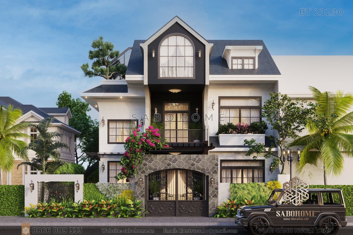 Biệt thự 3 tầng SaboHome - Sự lựa chọn hàng đầu cho không gian sống đẳng cấp và nội thất tinh tế.