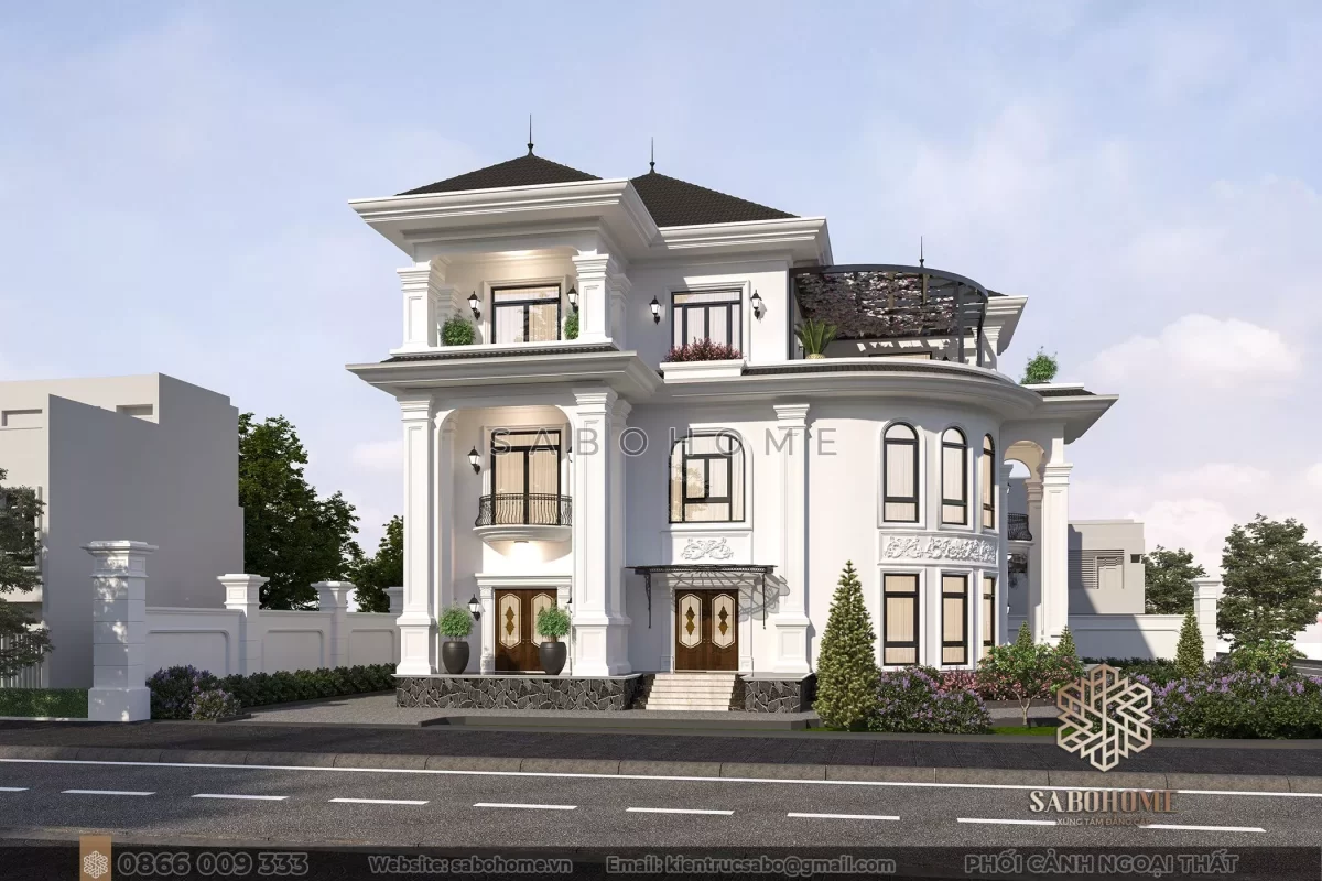 SaboHome - Biệt thự 3 tầng đẳng cấp, nội thất tinh tế theo phong cách hiện đại.