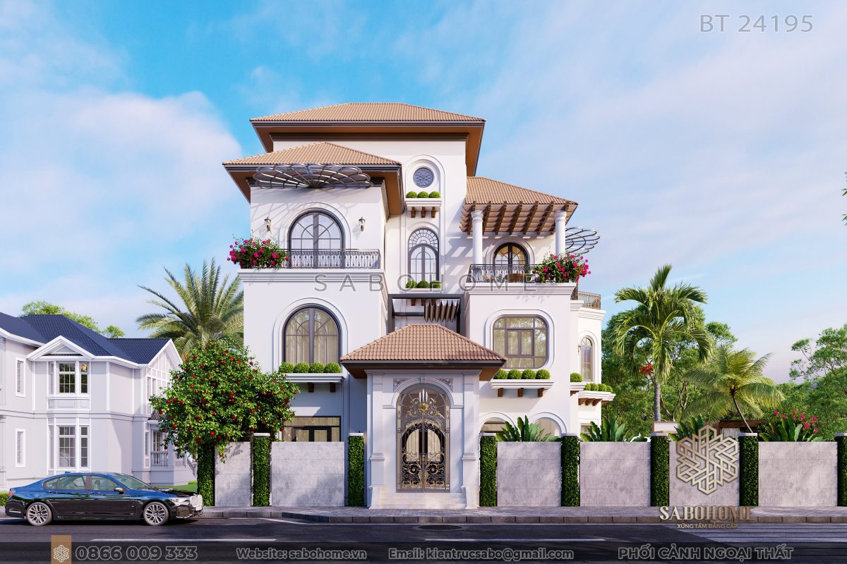 Tận hưởng không gian sống đẳng cấp và nội thất tinh tế trong biệt thự 3 tầng của SaboHome.