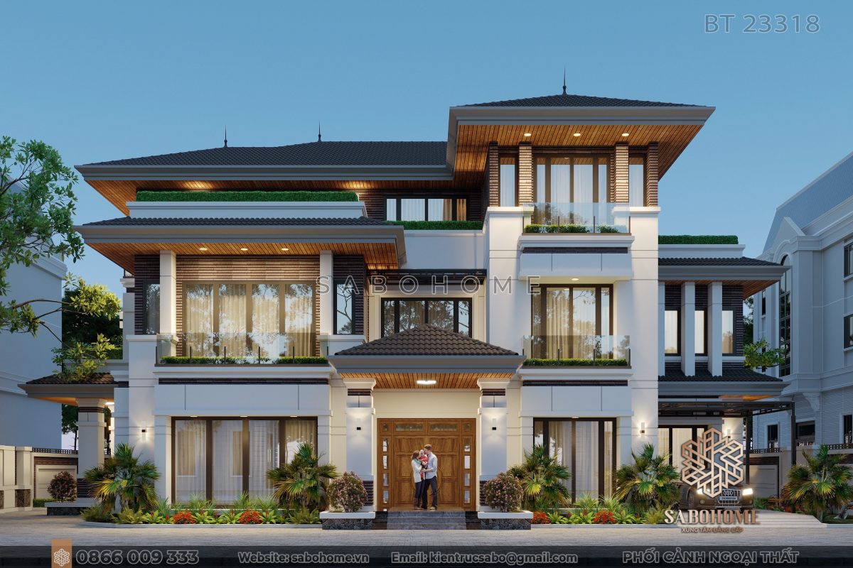 Biệt thự 4 tầng SaboHome - Sự lựa chọn hàng đầu cho không gian sống đẳng cấp và nội thất tinh tế.